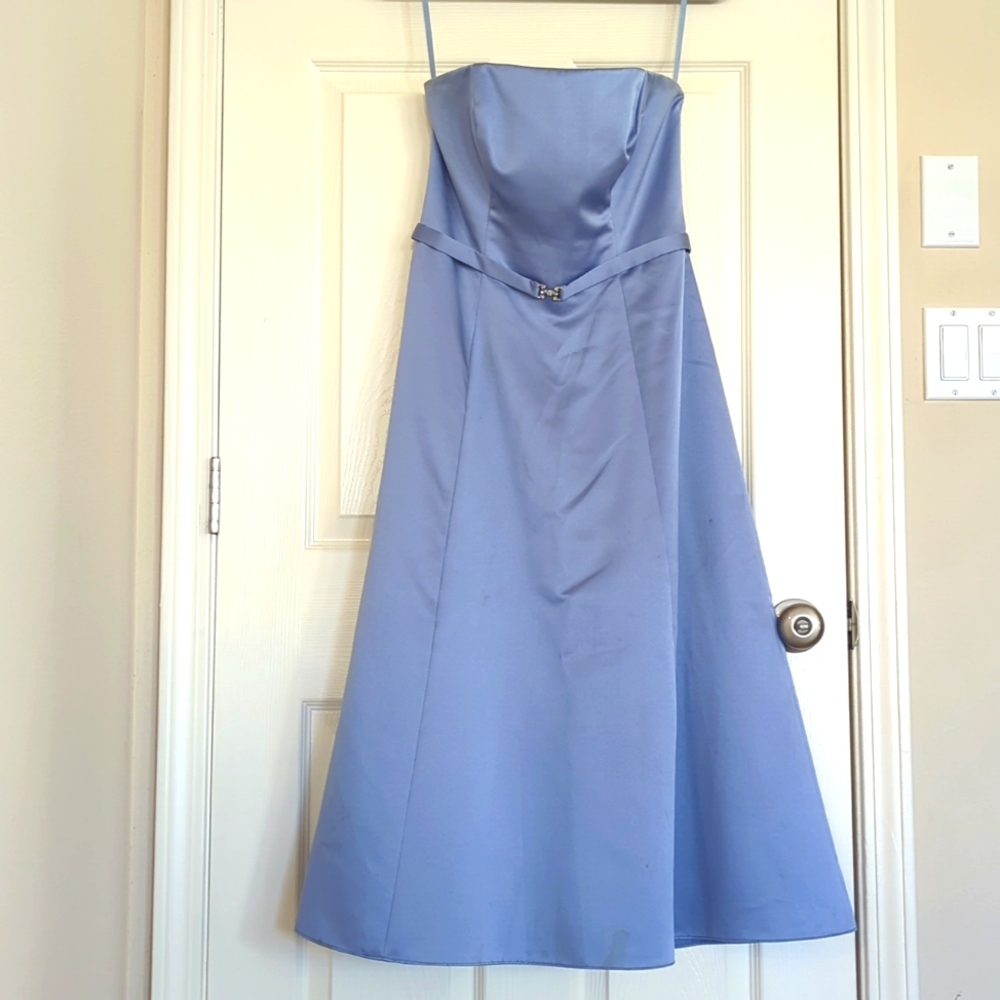 Michaelangelo for David's Bridal lavender strapless dress, size 6, worn once
